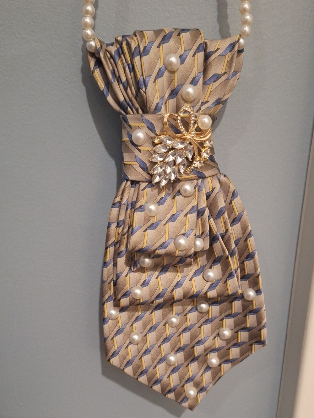 Van Heusen Upcycled Necktie Neckkace